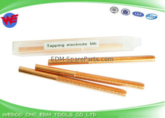 High Precision M6 EDM Threading Electrodes Copper Thread Tapping 0.75mm Thin Pitch