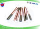 Custom Length EDM Threading Electrodes M6 Tungsten Copper With 1 Mm Dia Hole