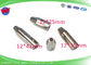 Precision EDM Drilling Machine Parts CZ140D Ceramic Pipe Ruby Guides 12 X 42 mmL