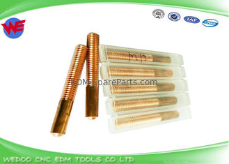 80mm Length Copper Electrode Material M12 Copper Thread Taper For CNC EDM Machine