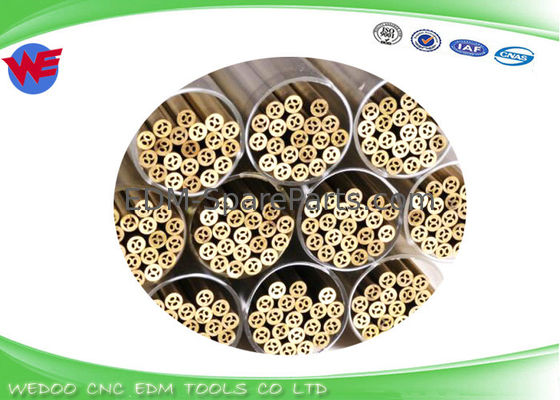 Fast Delivery EDM Brass Tubes / Multi Hole Brass Tubing Ø2.5 X 400 mmL Ø3.0x400