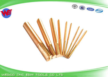 High Precision M6 EDM Threading Electrodes Copper Thread Tapping 0.75mm Thin Pitch