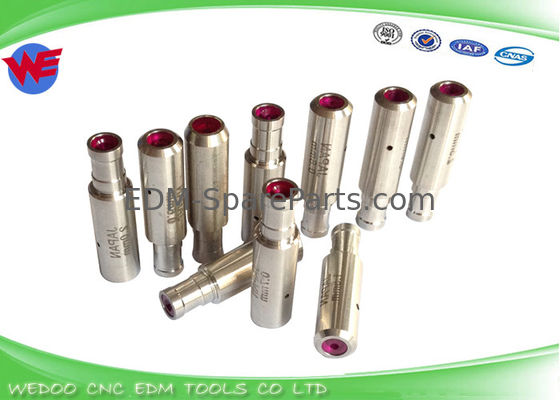 EDM Z140 1.0 mm Drill Machine Spare Parts Ruby Pipe Guide With 8*6*30mmL
