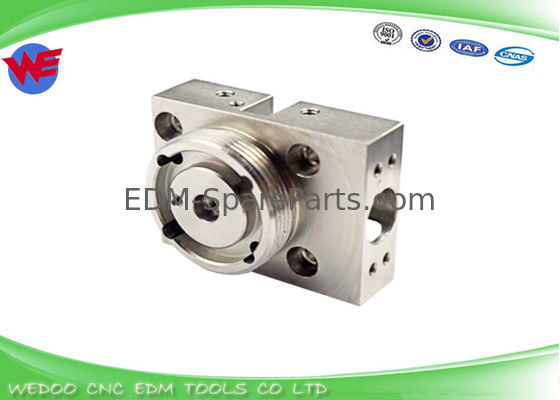 A290-8119-X76 Stainless Lower Guide Holder Block Fanuc EDM Wear Parts 52x42x33.5